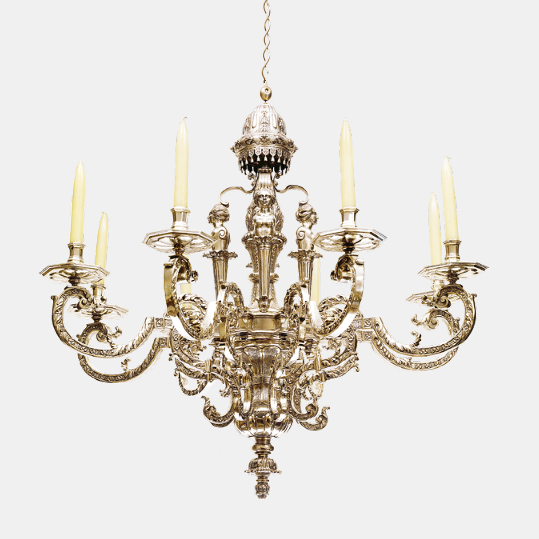 Lustre-en-argent-par-Conrad-Holling-des-princes-electeurs-de-Hanovre-Christophe-de-Quenetain-historien-de-lart